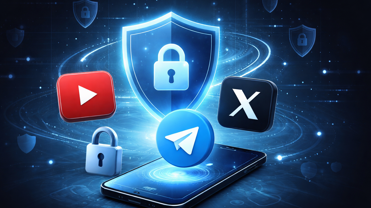 How to Safely Use Social Media with a VPN: Protecting Your Data on YouTube, Telegram, and X